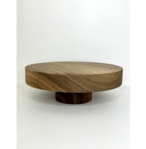 Handcrafted Solid Wood Cake Stands Natural Finish Eco-Friendly for Bakery - Product Image 3