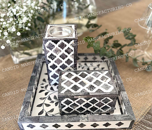 2025 <b>Eid</b> <b>Gifts</b> Sets Tray Incense Bakhoor Burner Color Bone Inlay Mother of Pearl Mubkhra Madkhan for Giveaway <b>Gifts</b> Kuwait Oman - Product Image 4
