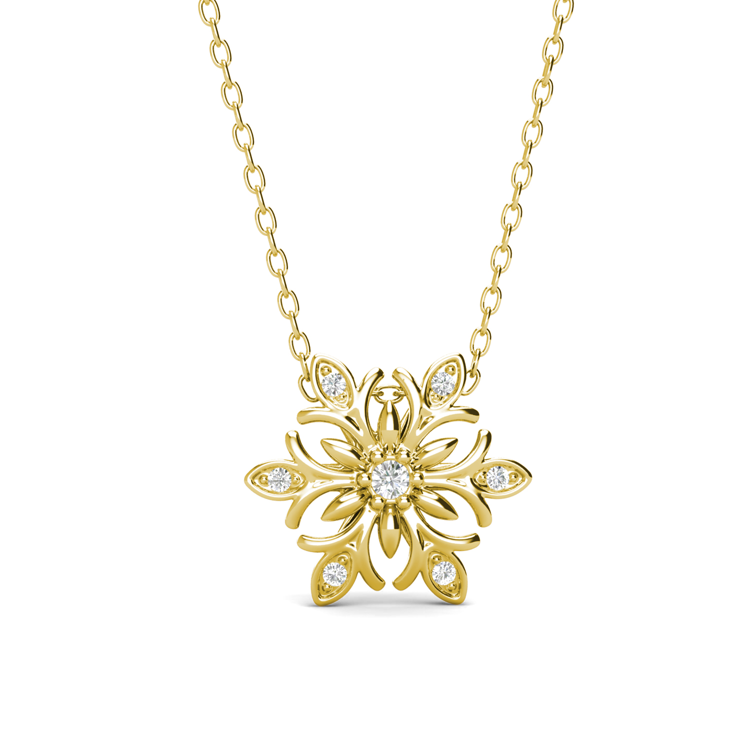 Brass 18k Yellow Gold Plated Fashion Necklace