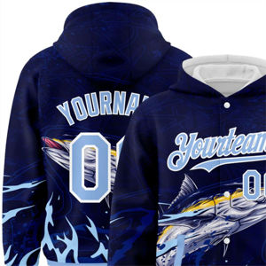 Survêtement d'équipe personnalisé pour hommes 2026, vente en gros, haute qualité, sport, 100% polyester, pour impression par sublimation intégrale, sweat-shirt bleu - Product Image 5