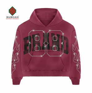 Chaqueta de Invierno Personalizada 100% Algodón Tejido Impermeable Transpirable Antiarrugas Cortavientos con Estampado Frontal Sólido y Pedrería Lavado Ácido - Product Image 5