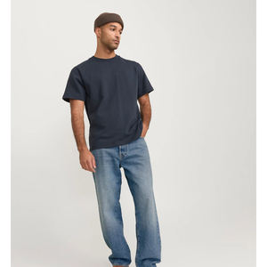 Pantalons de marque américaine pour hommes sur mesure, style rétro ample, coupe slim, denim large et long, lavé, jeans personnalisés de haute qualité, pantalons vintage - Product Image 4