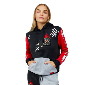 Ensembles de sweats à capuche et de jogger de haute qualité pour femmes survêtements en coton et polyester personnalisés vêtements d'hiver avec option de taille supérieure - Product Image 1