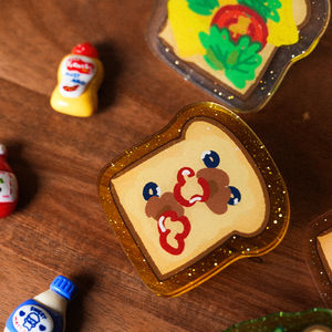 Clip Acrílico Personalizado con Purpurina, Transparente, Brillante, con Logotipo Personalizado, Clip de Papel de Plástico Duradero, Material de Oficina - Product Image 2