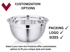 ชามสลัดเยอรมัน202สแตนเลสขนาดใหญ่อุปกรณ์เสริมสำหรับอ่างล้างหน้าชามผลไม้-16ซม. ถึง32ซม. - Product Image 5