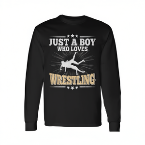 Camiseta de Manga Larga para Hombre, Diseño de Luchador, para Amantes de la Lucha Libre, Camiseta Promocional - Product Image 2