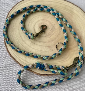 HaAdjustable Boho Correa para perro, cuerda trenzada hecha a mano con cierre de latón, correa de cuerda de estilo bohemio para perros medianos - Product Image 3