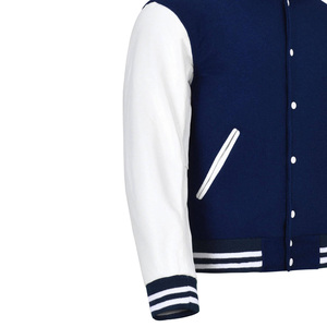 Veste de baseball universitaire pour hommes en laine et manches en cuir veste universitaire Letterman vente en gros - Product Image 4