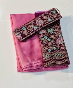 Traje de moda para ocasiones especiales Atractivo Georgette Linen Banarasi Kurta: Ropa étnica tradicional con un contemporáneo - Product Image 4