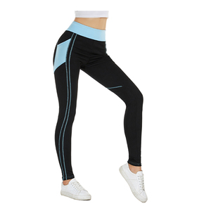 Vêtements de fitness personnalisés Leggings serrés de yoga pour le sport avec impression personnalisée à la taille Spandex/polyester à séchage rapide pour femmes - Product Image 1