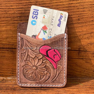 Nouveau gros mode femmes à la main en cuir outillé rose chapeau sacs à bandoulière et à la main usiné en peau de vache porte-carte de crédit ensembles combinés - Product Image 3