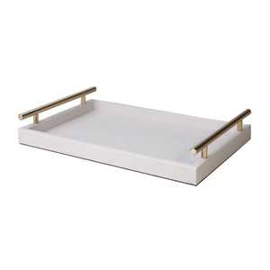 Bandeja de cuero PU Premium hecha a mano con cojín de terciopelo tamaño personalizado, color y mango para servir frutas secas y regalar - Product Image 5