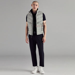 Classique hommes à capuche bulle bouffant gilet matelassé sans manches chaud hiver veste décontracté Streetwear extérieur mode vêtements - Product Image 6