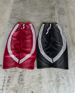 Nouveau pantalon baggy tendance, fabrication sur mesure, peinture éclaboussée, délavé à l'acide, pantalon de survêtement baggy à double taille - Product Image 3