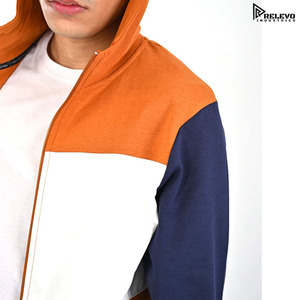 เสื้อฮู้ดผู้ชายผ้าฟลีซคอตตอน 100% น้ำหนัก 410 กรัม ซิปยาวเต็มตัว ใส่สบาย ทรงปกติ แบบสวมหัว 2 ชิ้น ผลิตในปากีสถาน ลดราคาพิเศษ - Product Image 5