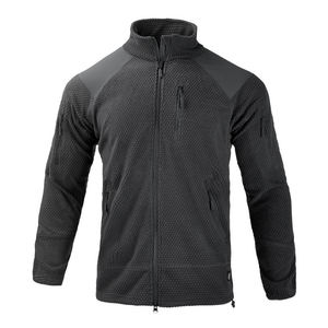 <b>Men's</b> <b>Half</b> <b>Zip</b> Fleece <b>Jacket</b> Windproof Waterproof Stand Collar Long Sleeve Outdoor Tactical Sweatshirt - Product Image 2