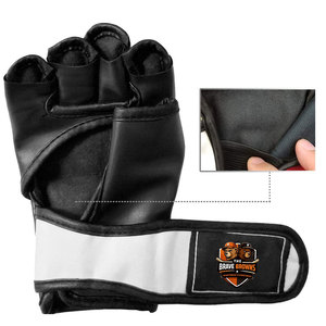 Guantes de Entrenamiento de MMA de Cuero de Primera Calidad con Diseño Ligero, Espuma Absorbente de Impactos, Agarre Fuerte, Unisex, para Uso en Artes Marciales - Product Image 6