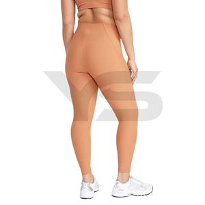 กางเกงเลคกิ้งกีฬาเอวสูงสำหรับผู้หญิงเอวกลางสะโพกมีหลายสีให้เลือก - Product Image 4