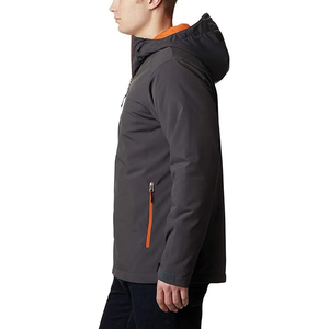Venta al por mayor de los hombres de lona Softshell de invierno Logo impreso de alta calidad de color sólido Stand Collar High Street Style Jacket 2025 - Product Image 6