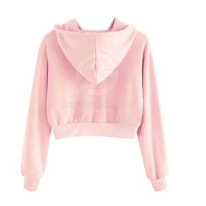 Sudadera Corta con Capucha para Mujer, de Alta Calidad, Informal, para Invierno, con Logotipo Frontal, Ecológica, Personalizable, a Precio Razonable - Product Image 2