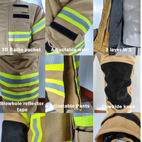 Deux pièces chemise résistante aux flammes pantalon de sécurité résistant au feu Nomex chemises de travail costume Protection costume Nomex sécurité engrenages pompier