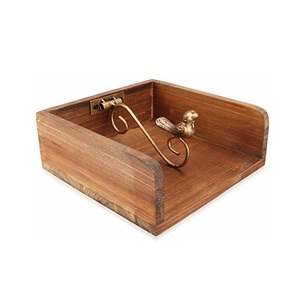 Porte-serviettes plat de forme carrée de luxe avec poids en aluminium Nouveau design Porte-serviettes Décoration de table d'hôtel et de restaurant - Product Image 4