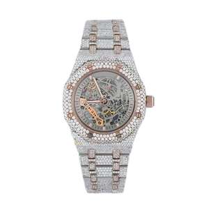 Montre Hip Hop de Luxe Vintage ETA Moissanite Diamant en Acier Inoxydable pour Hommes Usage Quotidien - Product Image 1