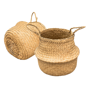 Produit le plus vendu Panier décoratif en jonc de mer pour le stockage des aliments Parfait pour les amateurs de cuisine qui apprécient la fonctionnalité - Product Image 1