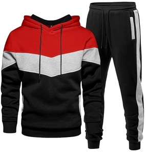 Ensemble de survêtement streetwear 2 pièces personnalisé pour homme en molleton technique brodé, sweat à capuche et pantalon de jogging, collection automne-hiver, vente en gros - Product Image 5