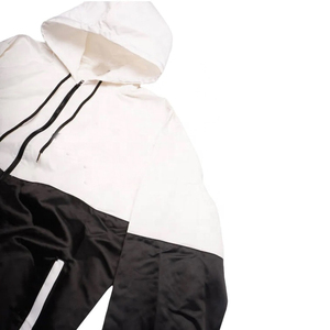 Men's <b>Reflective</b> High Visibility Windbreaker Set for Night <b>Running</b> with Hooded <b>Jacket</b> and Elastic Waist Shorts for Safety Sport - Product Image 3