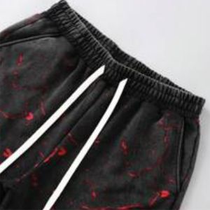 Conjunto de Dos Piezas Personalizado para Hombre, 100% Algodón Ecológico, Camiseta y Pantalones Cortos con Estampado Gráfico Colorido, Atuendo Informal de Verano para la Calle - Product Image 3