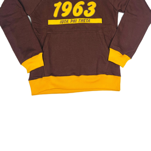 Iota Phi Theta Chenille Hoodie 100% algodón tejido Universidad Logo Fraternidad Anti-Shrink otoño ecológico de talla grande para hombres - Product Image 5