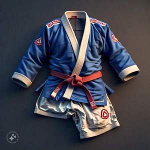 Kimono GI Jiu Jitsu brésilien professionnel unisexe 100% coton coupe BJJ personnalisé Arts martiaux porter des shorts pour adultes haut - Product Image 3