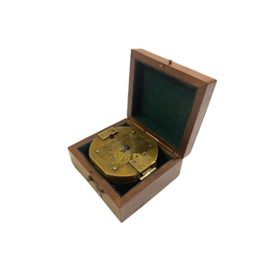 Nautical Equipment Discover <b>Engraved</b> Sundial Nautical Brass Gold-Plated Pocket <b>Compasses</b> Antique Maritime Pieces for Enthusiasts - Product Image 1