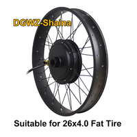 Kit de conversion de moteur de moyeu arrière à rayons pour vélo électrique, vélo à pneus larges 26 pouces, 60V 72V 3000W 5000W, pour neige, DGWZ