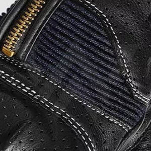 Gants de course d'hiver personnalisés OEM pour motards, en cuir véritable respirant, à doigts complets, avec fermeture à lacets, unisexe - Product Image 6