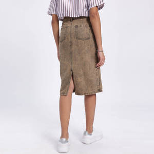 กระโปรงยีนส์ผู้หญิงแบบสั่งทำพิเศษ สำหรับผู้ใหญ่ ดีไซน์ล่าสุด ผลิตจากวัสดุแห้งเร็ว ราคาสมเหตุสมผล - Product Image 2