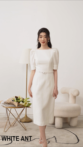 Nouveauté Robe A-LINE SUSI Collection Wistful, robes élégantes pour filles, tenues de bureau pour femmes, robes du Vietnam - Product Image 6