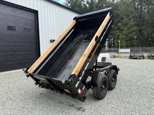 Hydraulic Tilt 5X10 Dump <b>Trailer</b> <b>Farm</b> <b>Trailers</b> Double Axle Utility Hauling <b>Trailer</b> for Agricultural Transport - Product Image 3