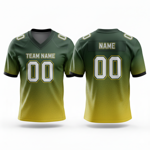 Maillot de football américain personnalisé pour homme, 100 % polyester, respirant, uniforme de sport, grande taille, manches courtes, vêtements d'équipe personnalisés - Product Image 4