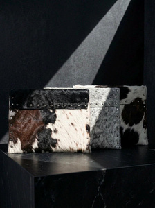 Custom Hair-On Leather Laptop Sleeve Genuine Cowhide Case Protective Cover for Pro Wholesale Bulk LHLS-0003 - Product Image 5