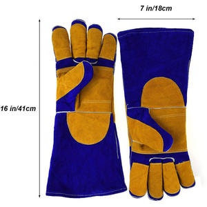 Gants de soudage en cuir OEM les plus vendus avec doublure imperméable, antidérapante et résistante à la chaleur pour la conduite - Product Image 5