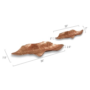 ถาดอลูมิเนียมเคลือบทองแดงสำหรับเสิร์ฟขนมและถาดเสิร์ฟอาหาร - Product Image 4