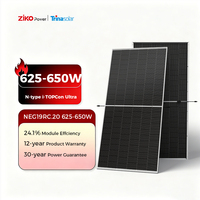 Module solaire bifacial monocristallin Trina Energy Efficiency Premium 650W 2382x1134mm LCOE BOS réduit de 1 à 5%