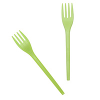Greenday PLA voedselveilige wegwerpvorken, hittebestendig voor feestgebruik, taart, dessert, fruit, ODM 6 inch/6,5 inch, biologisch afbreekbaar.