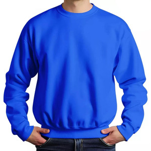 Casual Sublimation Long Sleeve Sweatshirts 100% Cotton 220GSM Men's Long Sleeve Shirts Hoodie Embroidered Logo - Product Image 6