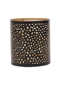 Porte-bougie circulaire en argent avec motifs circulaires complexes Lanterne décorative en métal pour l'éclairage moderne de la maison - Product Image 3