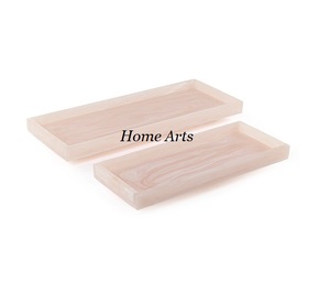 ชุดถาดเสิร์ฟอาหารสำหรับร้านอาหาร2ขนาดถาดเรซินดีไซน์ทันสมัย - Product Image 1