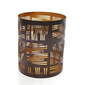 Ensemble de 4 bougeoirs votifs en fer noir et or, bougeoirs votifs en métal faits à la main pour la décoration de la maison, décoration de table, bougeoir votif - Product Image 6