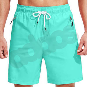 100% Polyester athlétique course maille hommes maillot de bain avec doublure de Compression séchage rapide conseil Shorts maillot de bain maillots de bain - Product Image 6